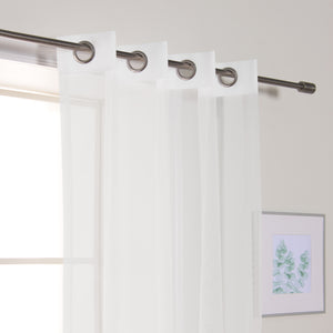 Sheer Trellis Grommet Curtains