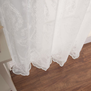 Sheer Trellis Grommet Curtains