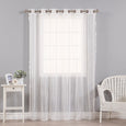 Sheer Lace Dot Wide Curtain