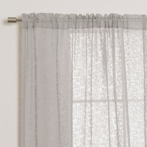 Sheer Burnout Branch Curtains