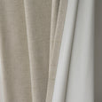 Faux Linen Grommet Thermal Room Darkening Curtains