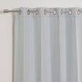 SolbloQ Basketweave Faux Linen Grommet Blackout Curtains