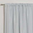 SolbloQ Basketweave Faux Linen Back Tab Blackout Curtains