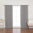 Linen Textured Grommet Thermal Total Blackout Curtains