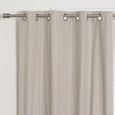 Linen Textured Grommet Thermal Total Blackout Curtains