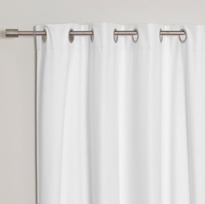 Linen Textured Grommet Thermal Total Blackout Curtains