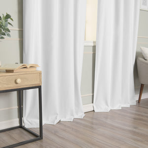 Linen Textured Grommet Thermal Total Blackout Curtains