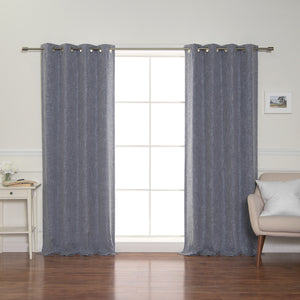 Linen-Look Grommet Blackout Curtains