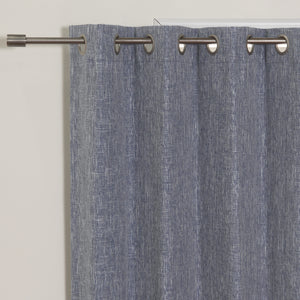 Heather Linen Grommet Blackout Curtains