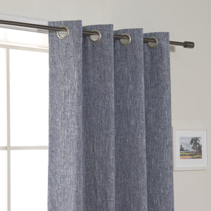 Heather Linen Grommet Blackout Curtains