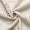 Royal Medallion Linen Blend Curtains