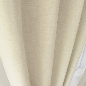 Linen Blend Blackout Curtain - Natural
