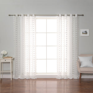 Sheer Pom-Pom/Daisy Curtains