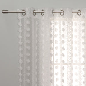 Sheer Pom-Pom/Daisy Curtains