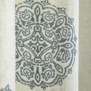Linen Blend Medallion Curtains
