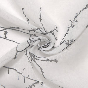 Sheer Watercolor Tree Branch Curtains