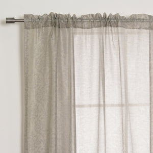 Sheer Damask Venice Curtains