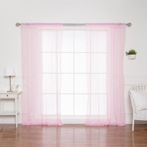 Sheer Lace Dot Curtains