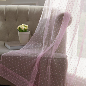 Sheer Lace Dot Curtains