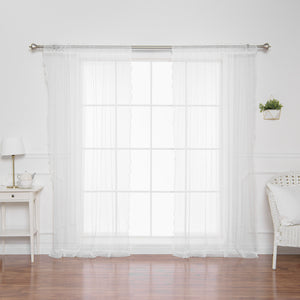 Sheer Lace Dot Curtains