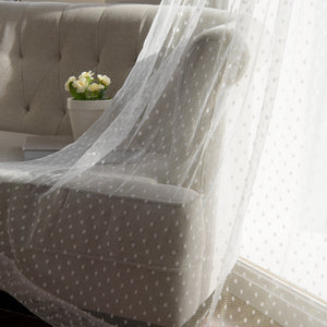 Sheer Lace Dot Curtains