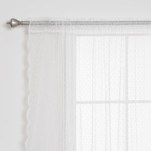 Sheer Lace Dot Curtains
