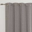 Faux Linen Blackout Grommet Curtain