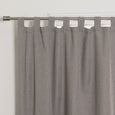 Faux Linen Blackout Tab Top Curtain