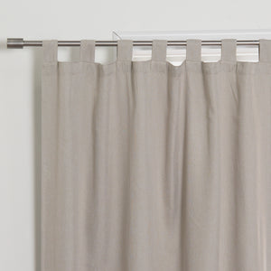 Faux Linen Blackout Tab Top Curtain