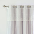 uMIXm Dimanche Tulle & Silver Grommet Blackout Curtains