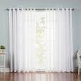 uMIXm Dimanche Tulle & Nordic White Curtains
