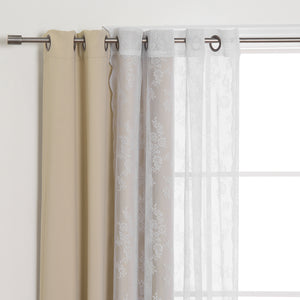 Rose Sheers & Blackout Curtains