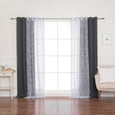 Rose Sheers & Blackout Curtains