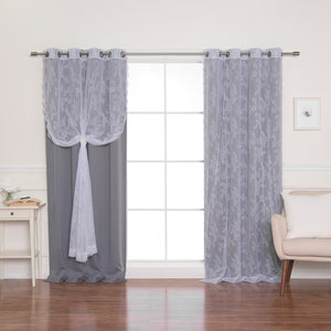 Rose Sheers & Blackout Curtains