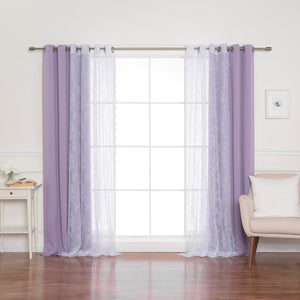 Rose Sheers & Blackout Curtains