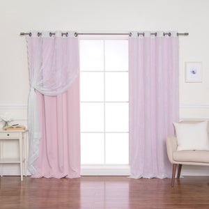 Rose Sheers & Blackout Curtains