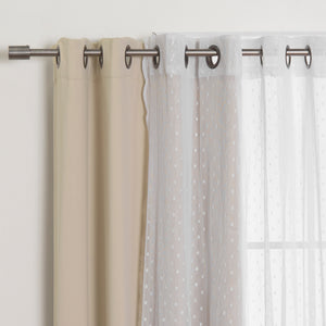 Sheer Pretty Dot & Blackout Curtains