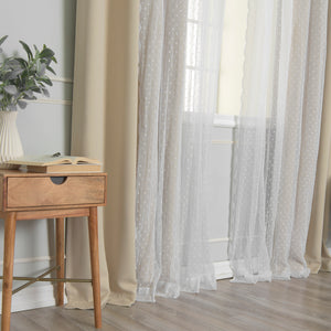 Sheer Pretty Dot & Blackout Curtains