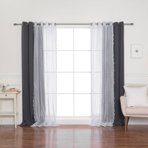 Sheer Pretty Dot & Blackout Curtains