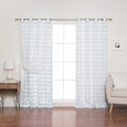 uMIXm Sheer Triangle & Watercolor Check Curtains