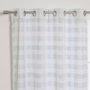 uMIXm Sheer Triangle & Watercolor Check Curtains