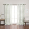 uMIXm Sheer Triangle & Watercolor Check Curtains