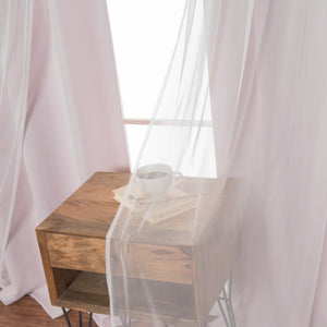 uMIXm Tulle & Silver Grommet Blackout Curtains