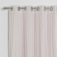 uMIXm Tulle & Silver Grommet Blackout Curtains