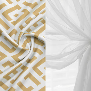 uMIXm Tulle & Geo Lattice Blackout Curtains