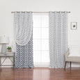 uMIXm Tulle & Geo Lattice Blackout Curtains