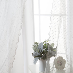 uMIXm Dot Lace & Nordic White Curtains
