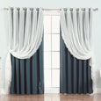 uMIXm Wide Dot Lace & Blackout Curtains