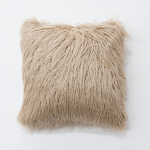 Faux Mongolian Lamb Fur Pillow