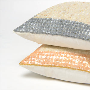 Bordered Mother of Pearl Pillow